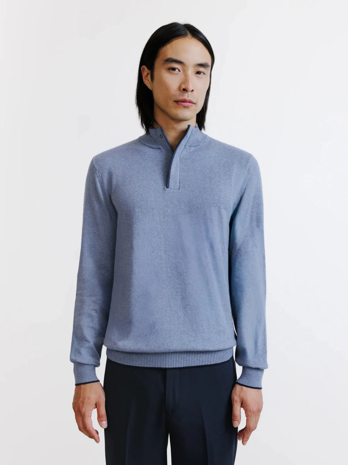 Pull col camionneur indigo IZAC