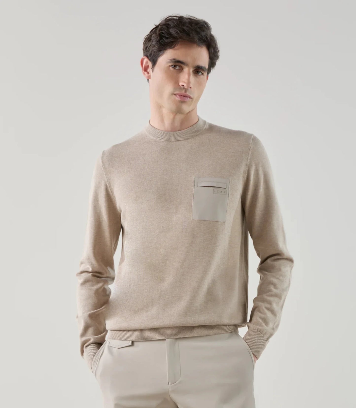 Pull homme col rond