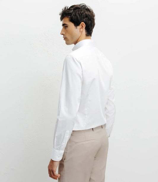 Chemise homme ville coton blanc