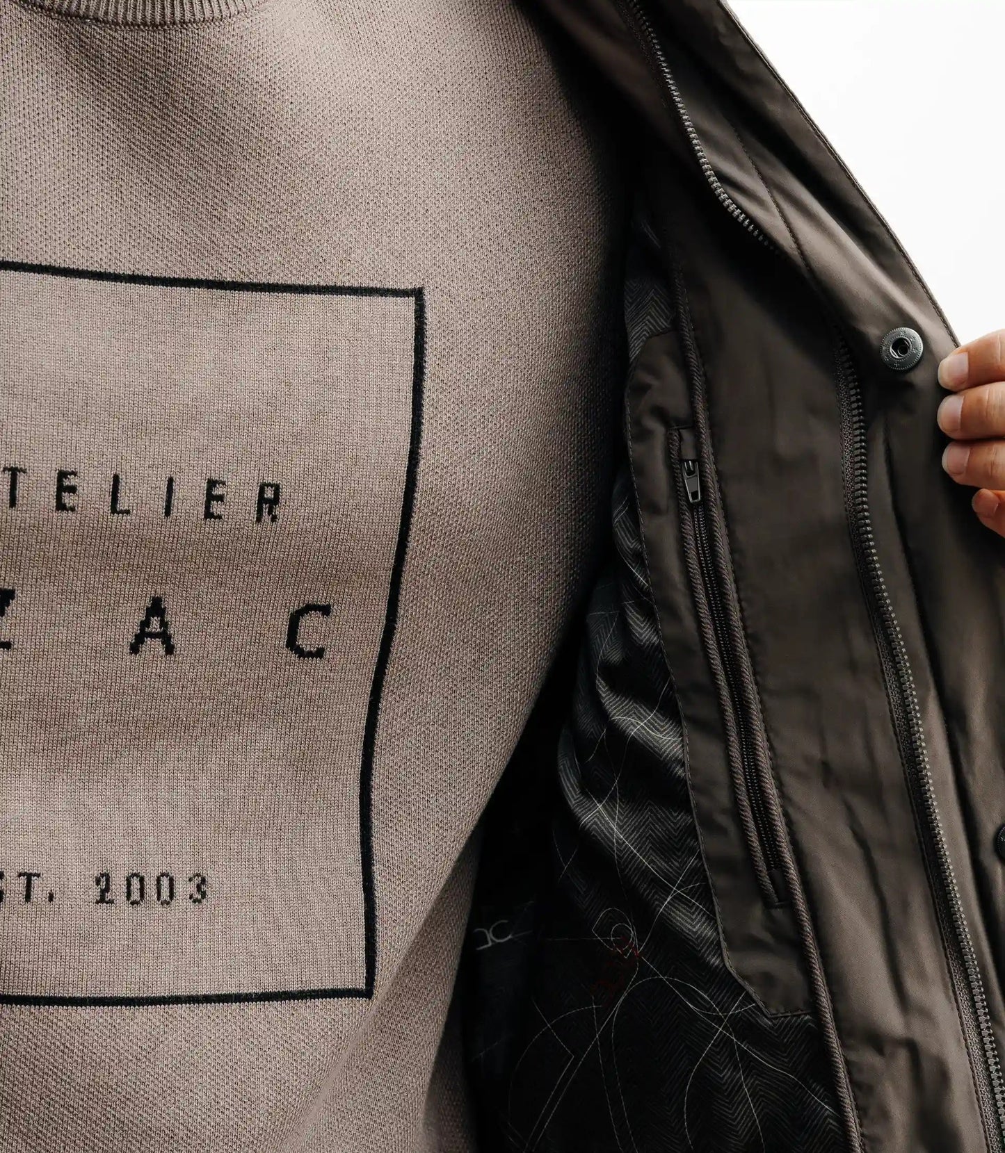 Blouson homme col chemise marine IZAC