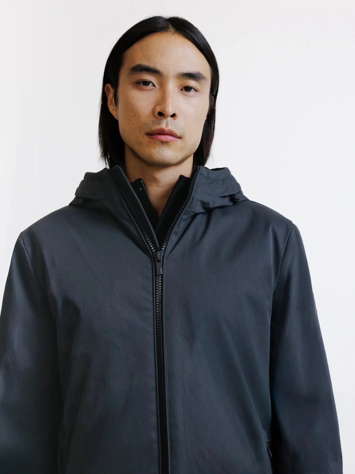 Parka à capuche anthracite Izac
