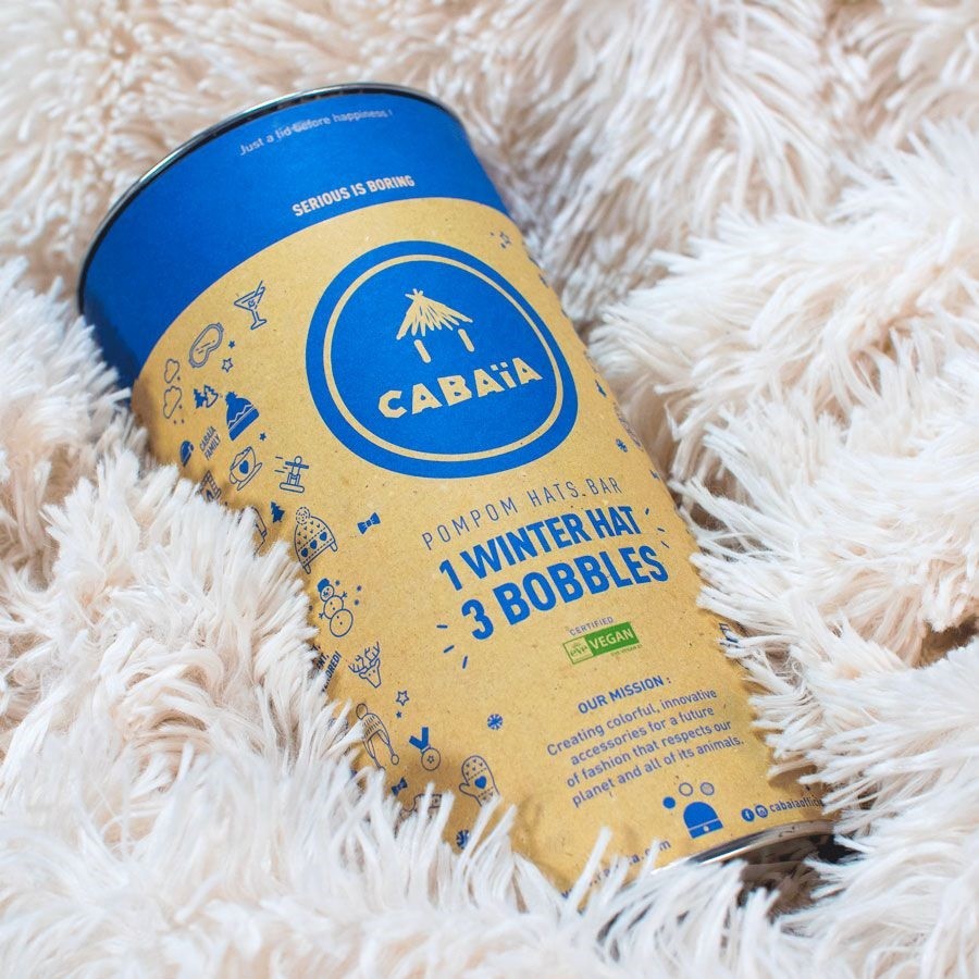 Bonnet CABAIA Creamy Gin Black