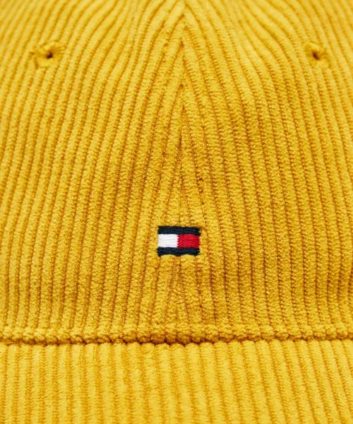 Casquette velours jaune Tommy Hilfiger