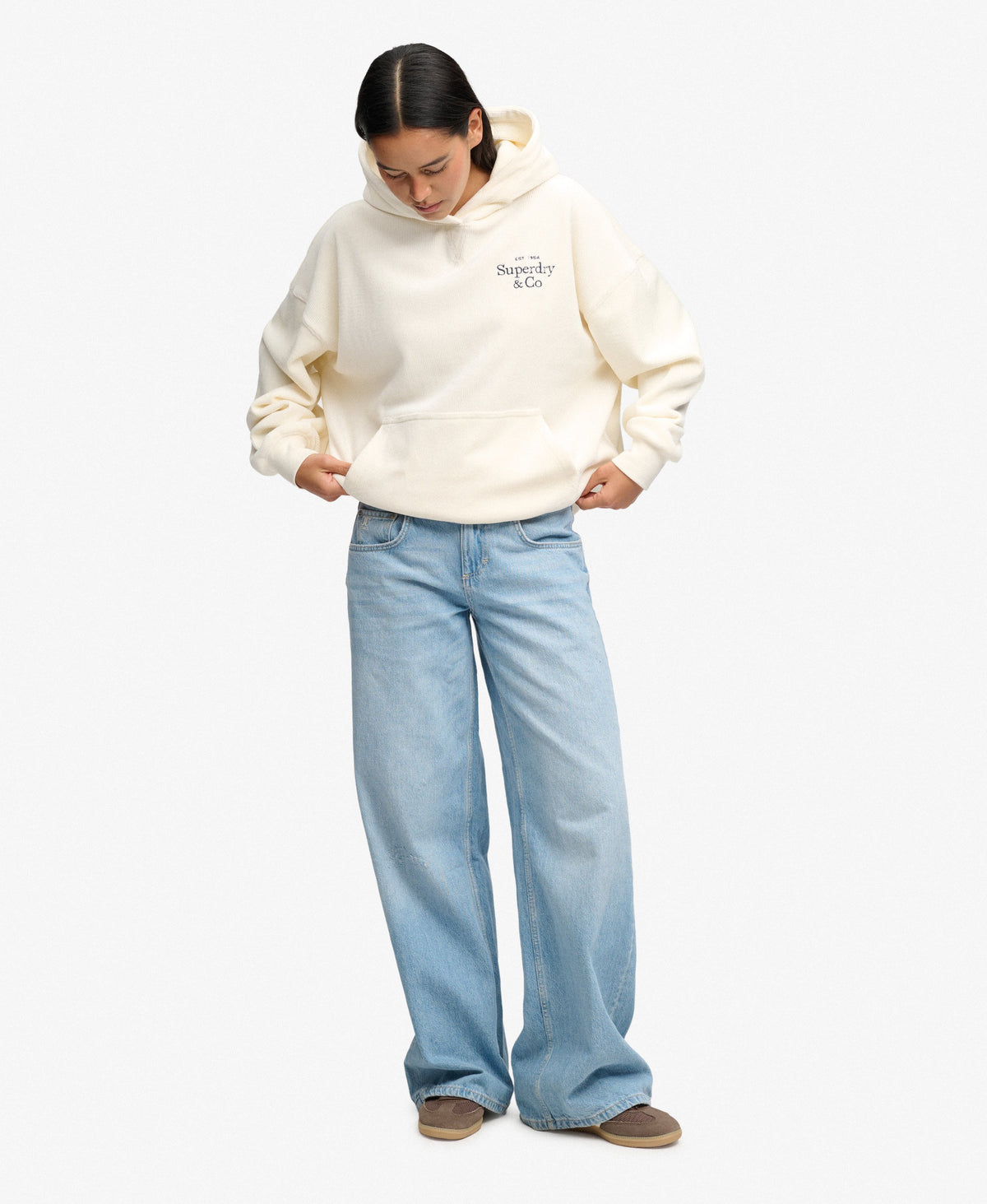 Sweat à capuche femme Superdry Drop Needle Velour