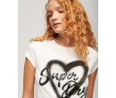 SUPERDRY T-shirt punk fantaisie à mancherons sur cosmo-lepuy.fr