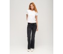 SUPERDRY Jean slim évasé taille mi-haute en coton biologique sur cosmo-lepuy.fr