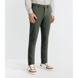 Pantalon chino armuré kaki PERRY