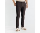 Pantalon chino armuré marron PERRY