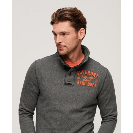 SUPERDRY Vintage Athletic Henley Jumper sur cosmo-lepuy.fr