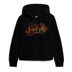 SUPERDRY Sweat à capuche à motif sur cosmo-lepuy.fr