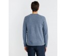 Pull manches longues  IZAC col rond INDIGO SUR COSMOLEPUY