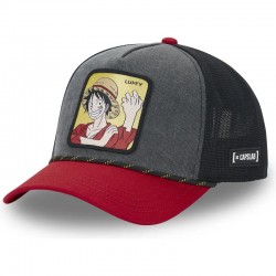 Casquette Trucker One Piece Luffy Snapback - Noire - Capslab sur cosmo-lepuy.fr