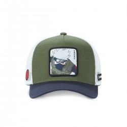 Casquette enfant Trucker Naruto Shippuden Kakashi Snapback - Verte - Capslab sur cosmo-lepuy.fr