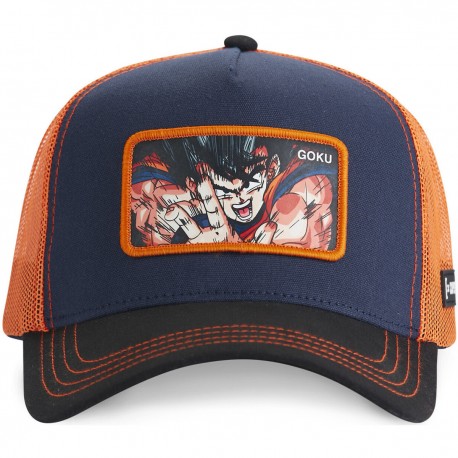 Casquette Trucker Dragon Ball Z Goku Snapback - Bleu - Capslab sur cosmo-lepuy.fr