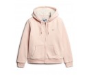 SUPERDRY Sweat à capuche zippé en peau lainée Essential sur cosmo-lepuy.fr