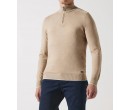 Pull col zippé camionneur beige BACARY