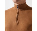 Pull col zippé camionneur camel BACARY