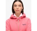 SUPERDRY Sweat à capuche zippé à logo Essential sur cosmo-lepuy.fr