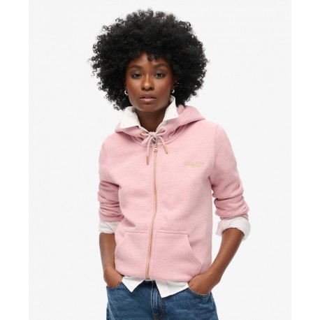 SUPERDRY Sweat à capuche zippé à logo Essential sur cosmo-lepuy.fr