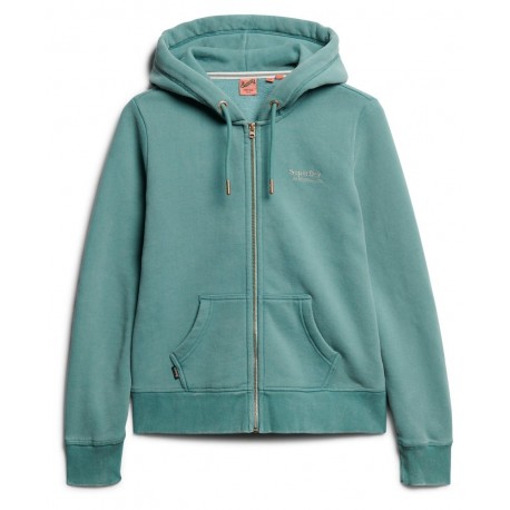 SUPERDRY Sweat à capuche zippé à logo Essential sur cosmo-lepuy.fr