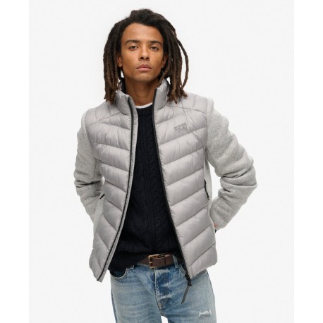 SUPERDRY Veste rembourrée hybride en maille Storm sur cosmo-lepuy.fr