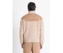 VESTE BEIGE EFFET TEDDY AVEC POCHES