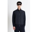 VESTE SPORTSWEAR NOIRE BI-MATIERE