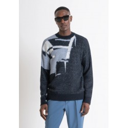 PULL RELAXED FIT AVEC MOTIF ABSTRAIT