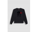 SWEAT-SHIRT NOIR IMPRIMÉ « DAVID BOWIE »