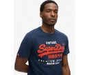 SUPERDRY T-shirt Duo Vintage Logo sur cosmo-lepuy.fr