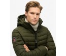 SUPERDRY Veste matelassée Fuji en tweed à capuche sur cosmo-lepuy.fr