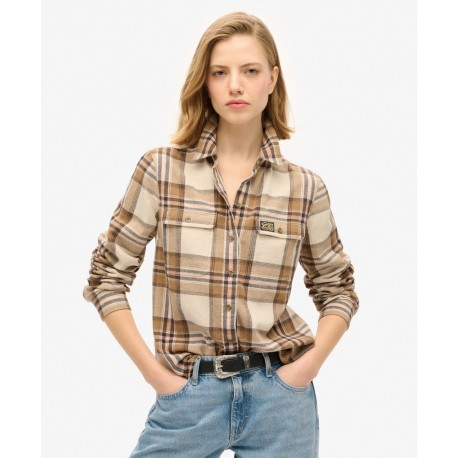 SUPERDRY Chemise à carreaux en flanelle Lumberjack sur cosmo-lepuy.fr