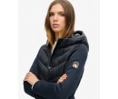 SUPERDRY Veste en maille à capuche Storm Hybrid sur cosmo-lepuy.fr