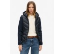 SUPERDRY Veste en maille à capuche Storm Hybrid sur cosmo-lepuy.fr