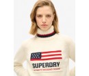 SUPERDRY Pull en maille à col roulé Americana sur cosmo-lepuy.fr