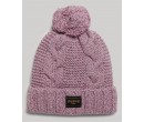 SUPERDRY Bonnet en maille torsadée sur cosmo-lepuy.fr