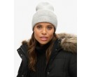 SUPERDRY Bonnet doux en maille côtelée sur cosmo-lepuy.fr