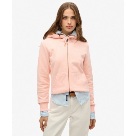 SUPERDRY Sweat à capuche zippé à logo Essential sur cosmo-lepuy.fr