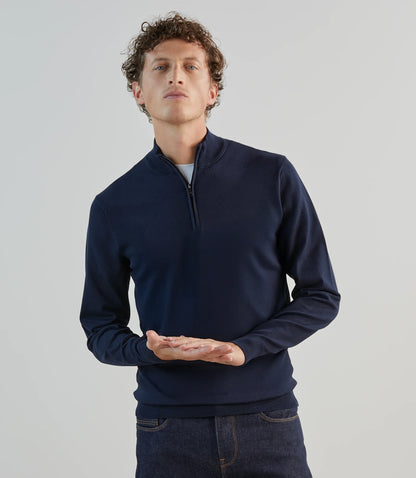 Pull homme IZAC demi-zip – Col montant