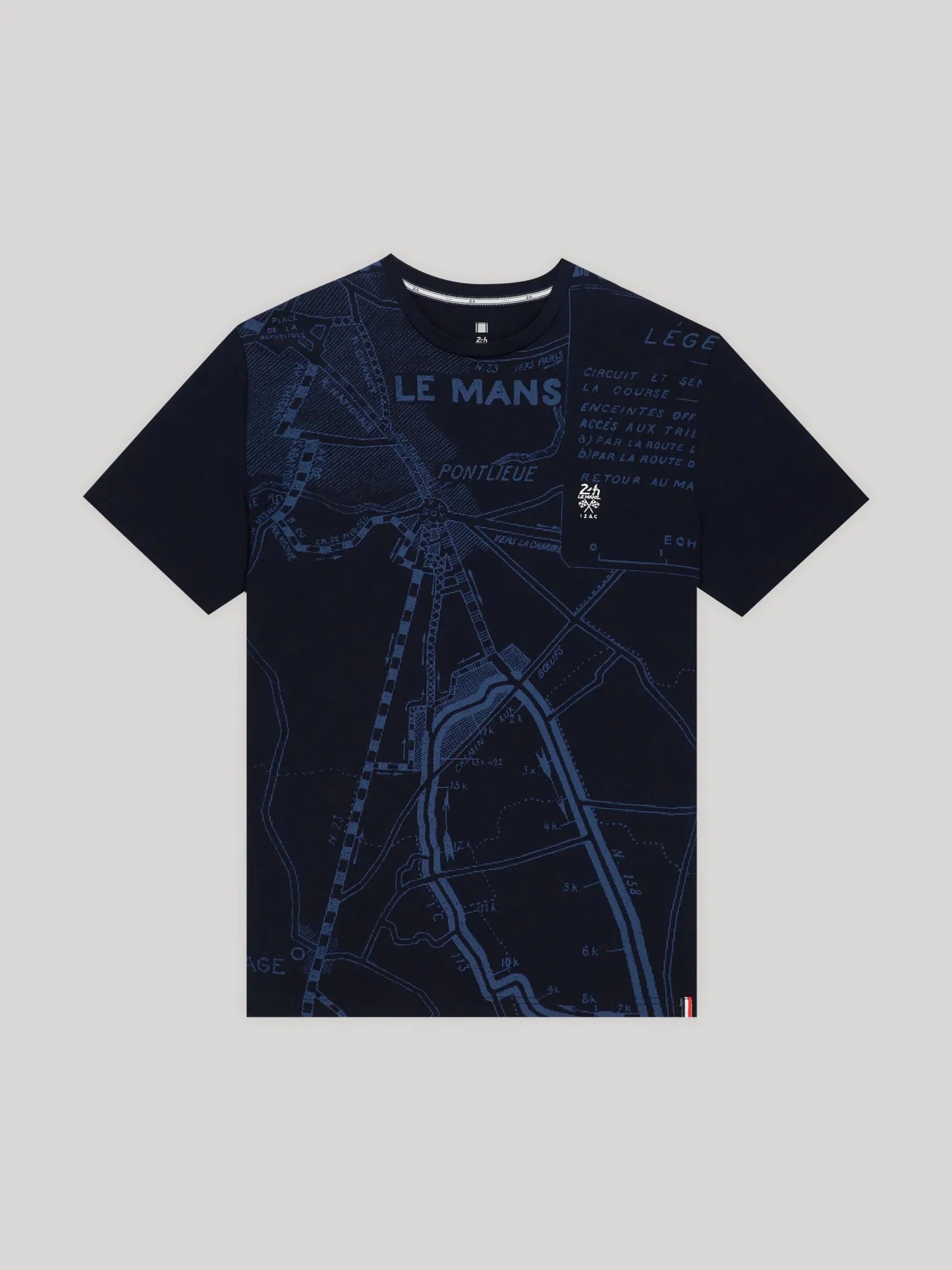 T-shirt homme Col Rond Marine 24H Le Mans x IZAC