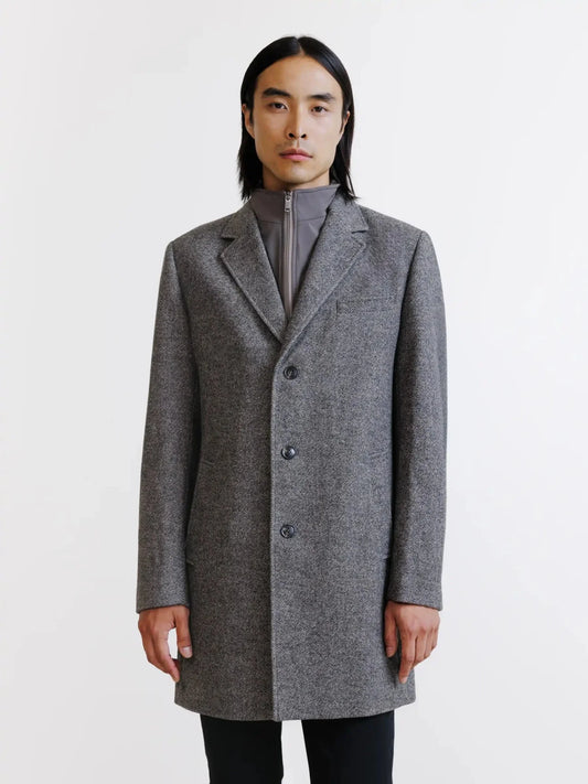 Manteau parmenture amovible taupe Izac