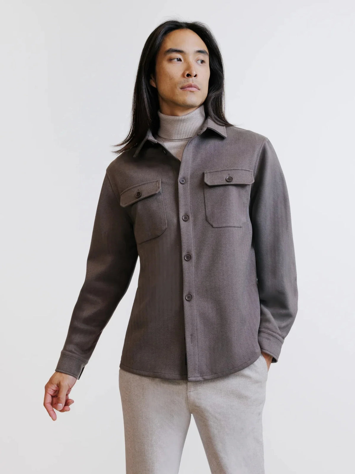 Surchemise taupe
