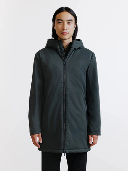 Parka à capuche kaki Izac