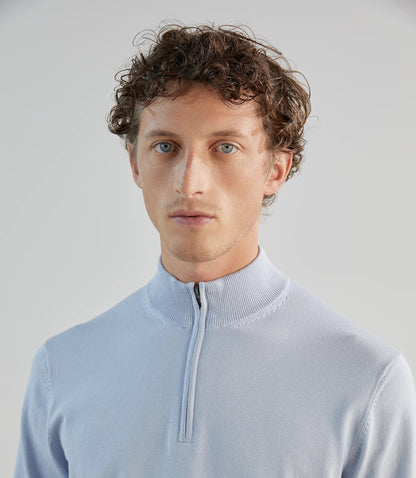 Pull homme IZAC demi-zip – Col montant