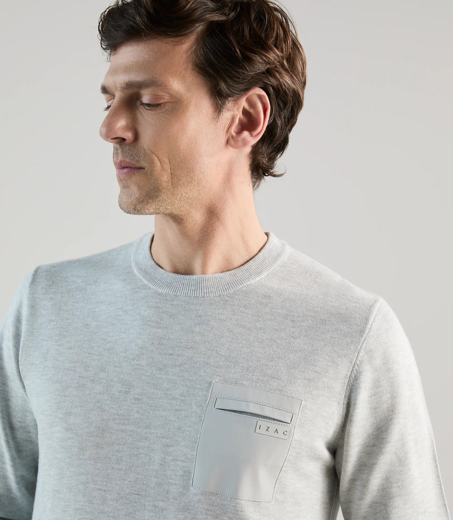 Pull homme col rond