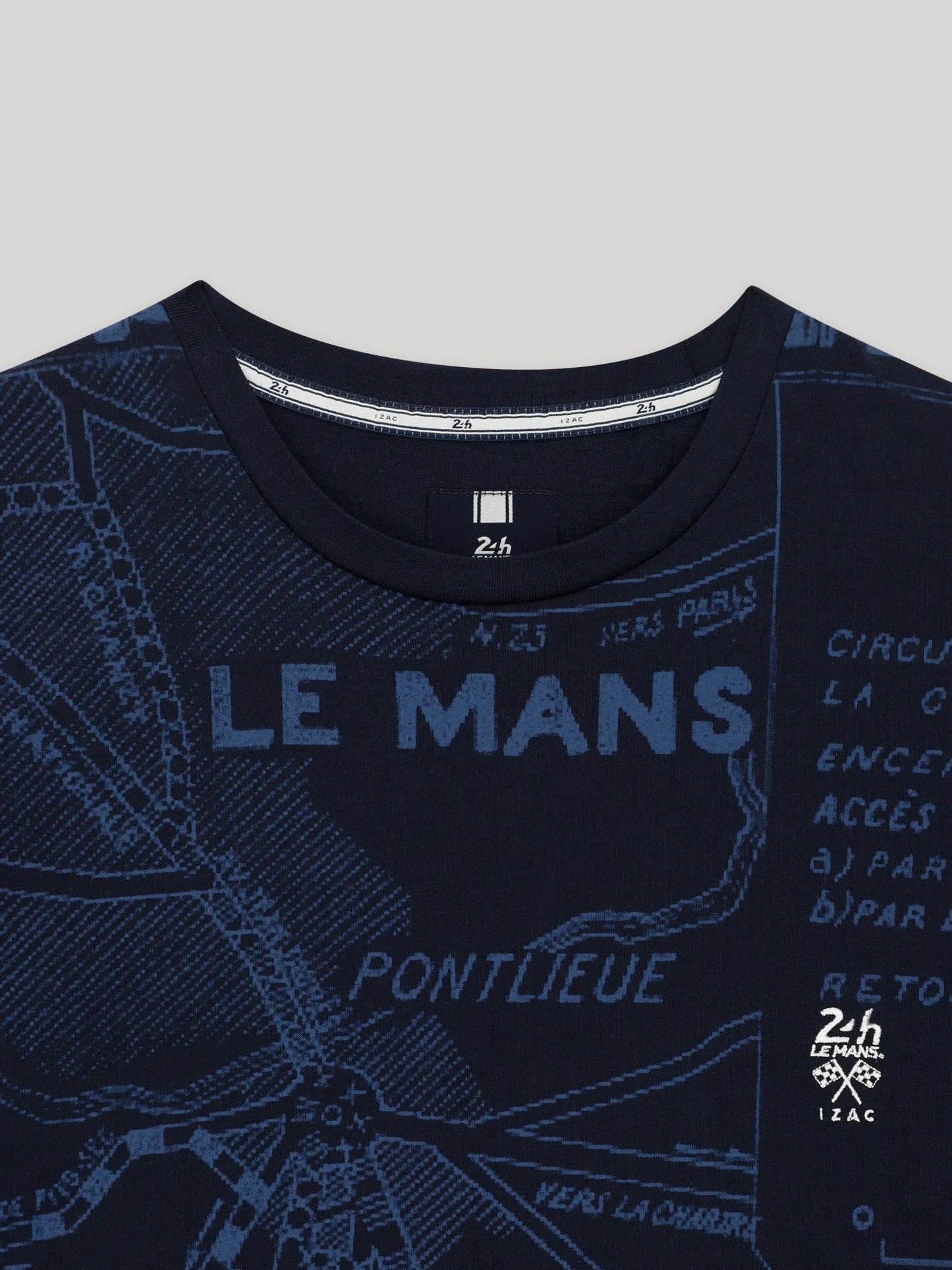 T-shirt homme Col Rond Marine 24H Le Mans x IZAC