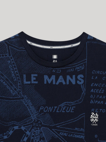 T-shirt homme Col Rond Marine 24H Le Mans x IZAC
