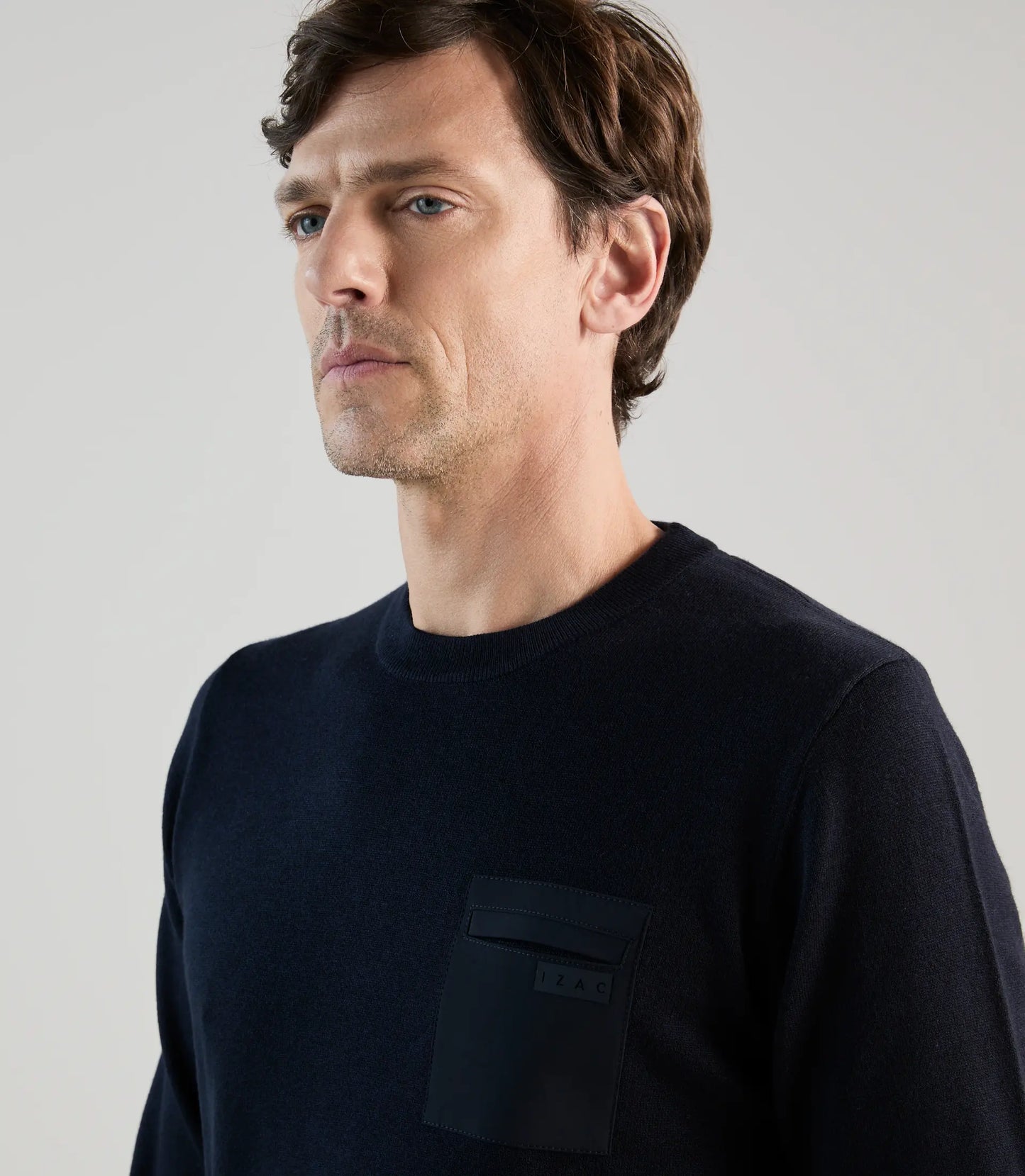 Pull homme col rond