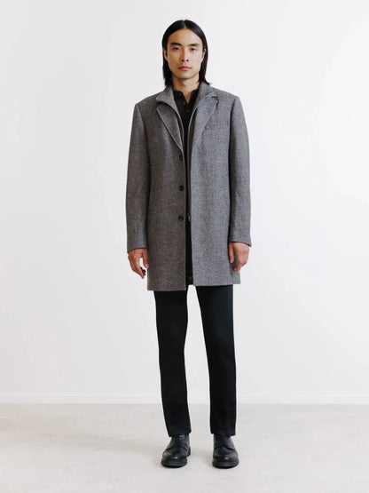 Manteau parmenture amovible taupe Izac