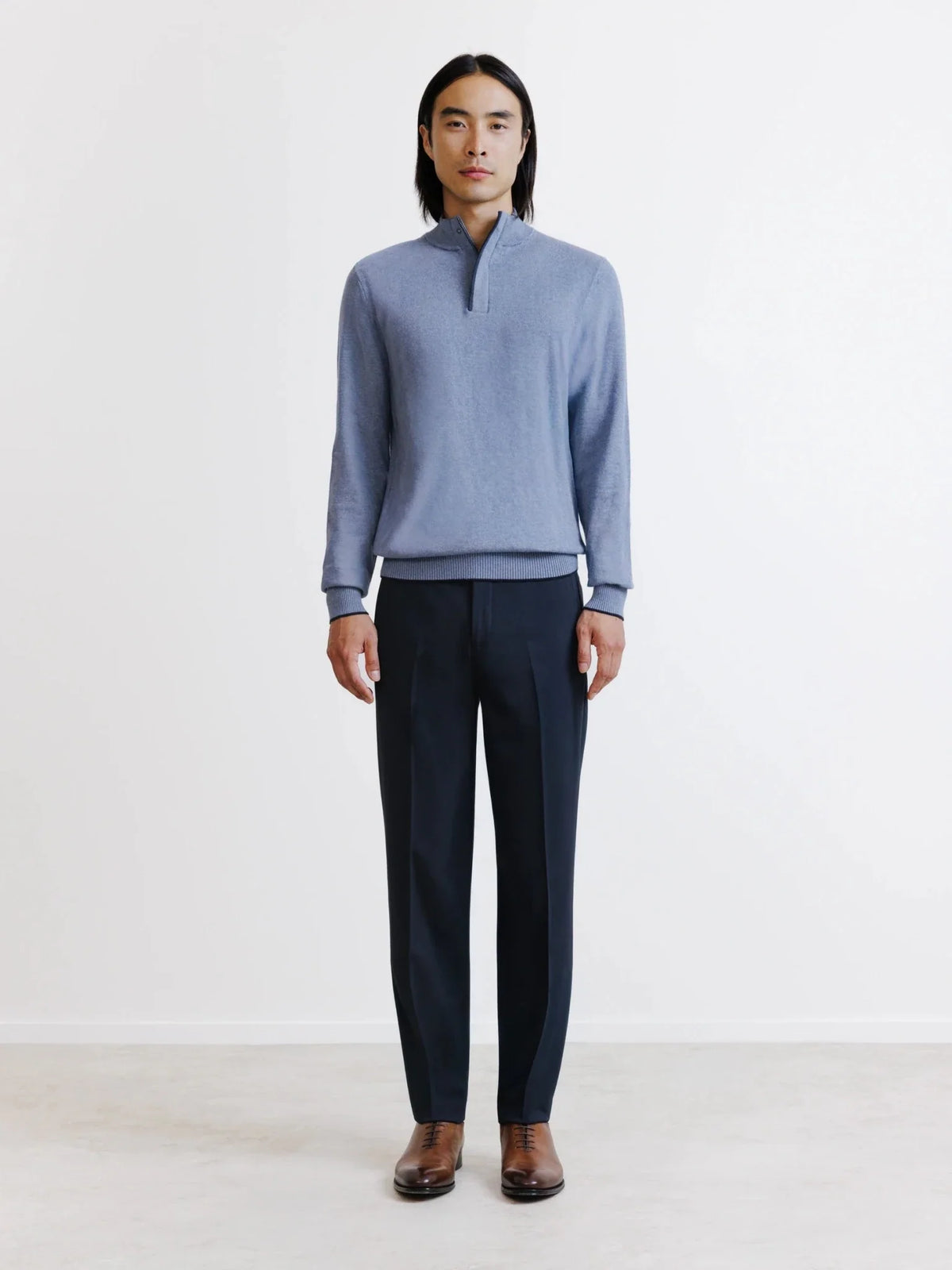Pull col camionneur indigo IZAC